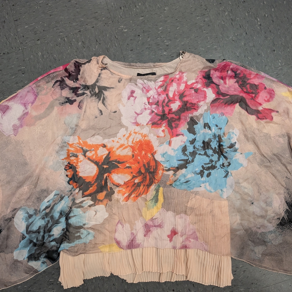 Ali Miles Multicolor Floral Blouse